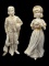 Pair of Hand Made Ceramic Figurines 16.5