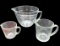 (3) Measuring Cups: 8 Cups, 2 Cups, 1 cup