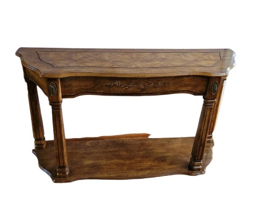 Console Table with Applied Decorations 40.5" x