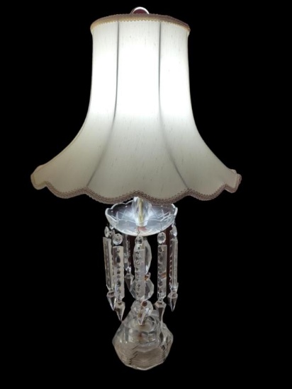 Crystal Lamp 33" Tall