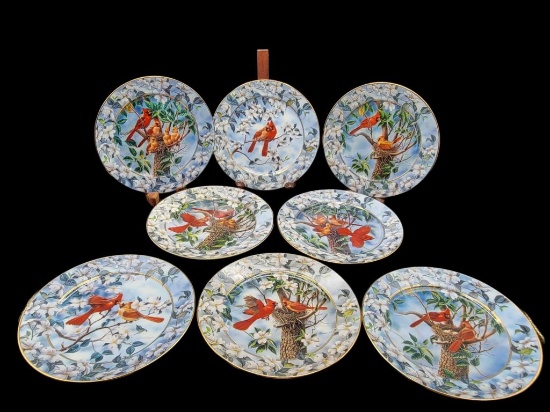 (8) Collectible Plates: 1st - 8th Issue in the