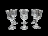(6) Mikasa French Countryside Wine Glasses