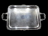 Two-Handled Silverplate Tray by Poole Silver
