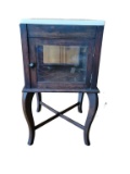 Wooden and Beveled Glass Display Cabinet/ Table