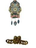 (2) Decorative Angel Items: Clock & Plaque