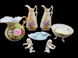Assorted Handpainted Items Made In Japan
