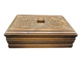 Carved Wooden Box 13.5