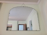 Antique Arched Frameless Mirror