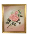 Framed and Signed Painting  E H Lajoie 9.25