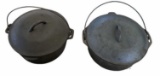 (2) Cast Iron Dutch Ovens by Lodge