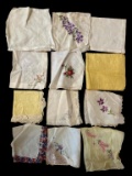 (12) Vintage Ladies Handkerchiefs