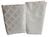 (2) Tablecloths: Lenox Ivory Rectangular