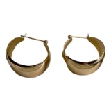 14 Kt Yellow Gold Earrings—5.16 Grams