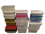 Large Assortment of Plastic Storage Containers -