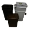 (7) Tall Kitchen Plastic Garbage Cans