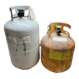 (2) Propane Gas Cylinders - (1) 20 lb and (1) 30