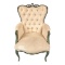 Upholstered Tufted Back Chair