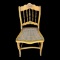 Vintage Hand-Painted Spindle Back Chair