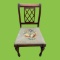 Vintage Sheridan Style Chair with Needlepoint Seat