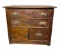 Victorian Chest/Stand - 2 Long Drawers Over 1 Door