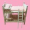 Wooden Doll Bunk Beds with Ladder--13 1/2