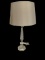 Acrylic Table Lamp--27' High to Top of Finial