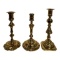 (3) Baldwin Brass Candlestick Holders