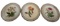 (3) Oriental Accents Pierced Rim Decorative