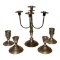 (2) Crown Sterling Weighted Candlestick Holders,