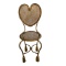 Rope and Tassel Heart Chair Hollywood Regency