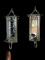 (2) Metal Mirrored Sconces - 5 1/4” x 19”