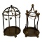 (2) Round Metal Candle Holders