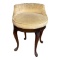 Queen Anne Style Vanity Stool with Upholstered