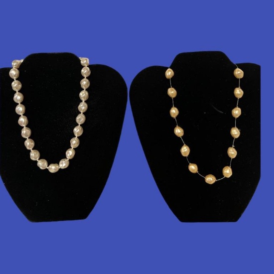 (2) Freshwater Pearl Necklaces