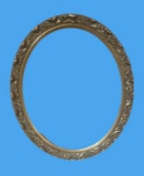 Oval Gold Painted Frame - 19” x 23”