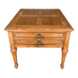 Heritage 1-Drawer End Table with Brass Hardware