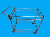Brass and Glass Tea Cart—35 1/2” x 18”, 30” High