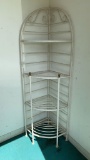 White Metal Corner Shelf--24
