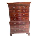 Antique Mahogany Chest on Chest, Dovetail