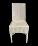 Vintage Painted Wicker Youth Chair