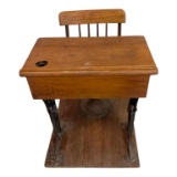 Kennedy Bros. Antique School Desk with Chair
