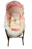 Wicker Baby Moses Basket with Bedding and Canopy