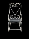 Vintage Iron Child's Rocking Chair