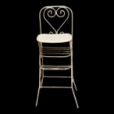 Vintage Wrought Iron Doll High Chair - 10” x 41” H