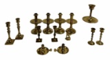 (14) Small/Miniature Brass Candlestick Holders