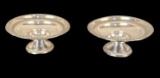 (2) Rogers Sterling Silver Footed Compote,