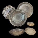 (6) Silver Plate Items:  14 1/2