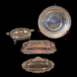 (4) Silver Plate Items:  Reed & Barton 14