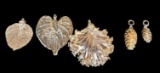 (5) Pendants - Leaves and Pine Cones Dipped In