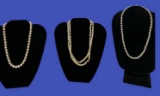 (3) Costume Pearl Necklaces